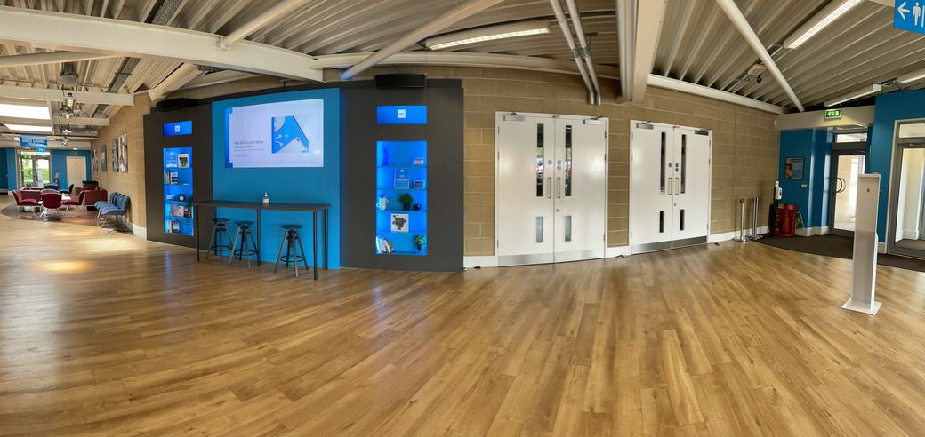 Lobby and team entrance doors
